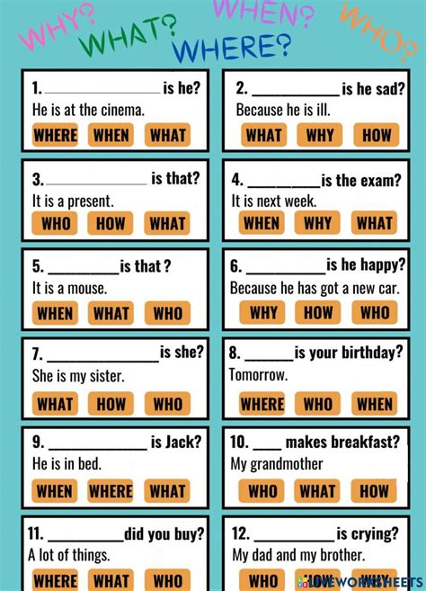 how to make wh questions in english