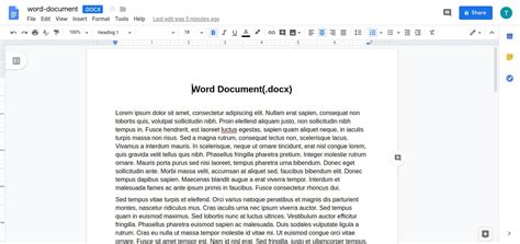 how to make word document in google docs