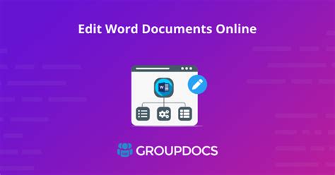 how to make word file editable online
