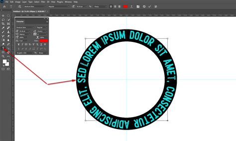 how to make words into a circle in photoshop