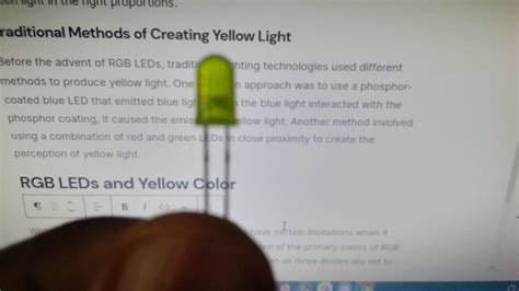 how to make yellow with rgb light