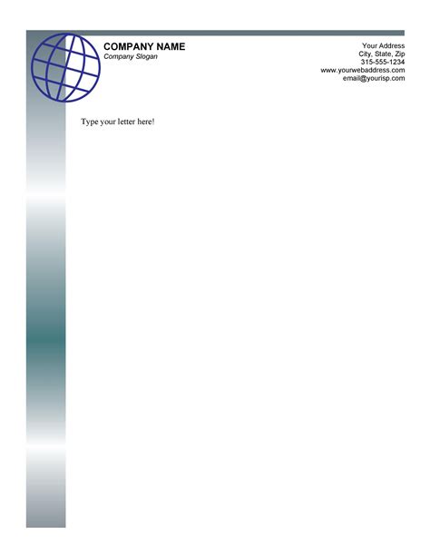 how to make your letterhead a template in word