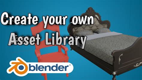 how to make your own assets in blender