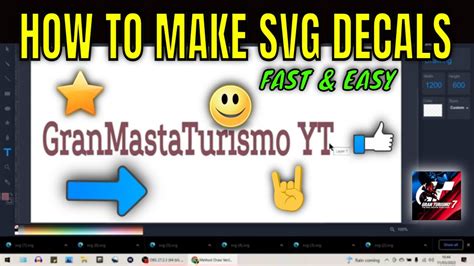 how to make your own decals in gt7