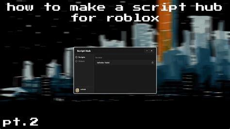 how to make your own script hub in roblox