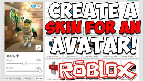 how to make your own skin in roblox for free