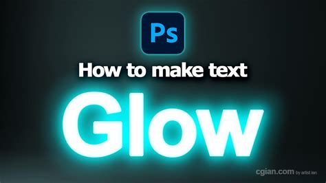 how to make your text glow in photoshop