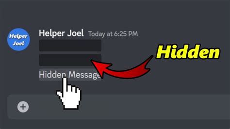 how to make your text hidden in discord