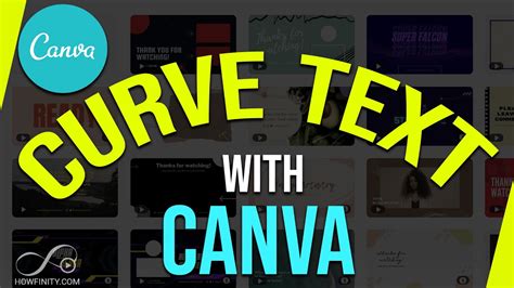 how to make your words curve in canva