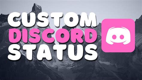 how to make youtube discord status