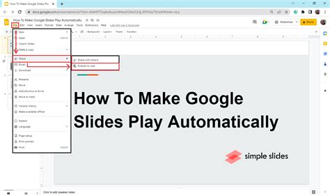 how to make youtube link play automatically in google slides