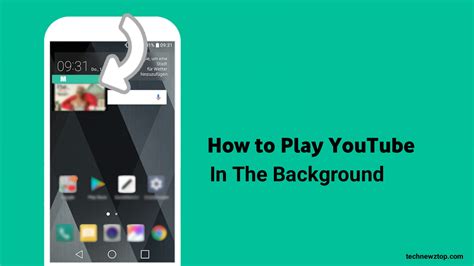 how to make youtube run in background on android