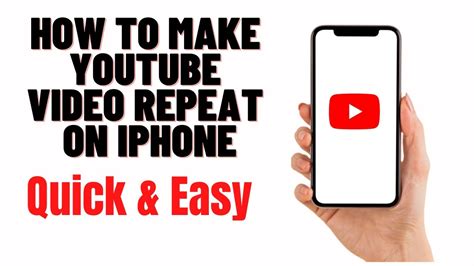 how to make youtube video loop on iphone