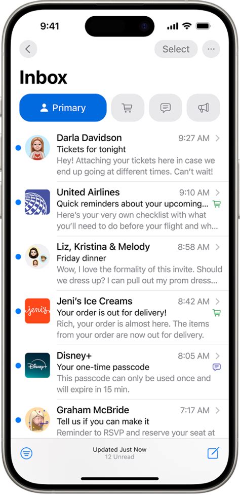 how to make.my.email primary on iphone