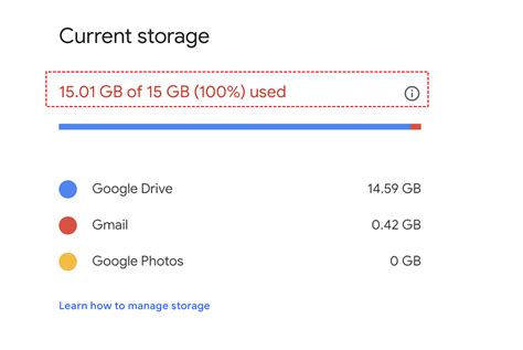 how to manage google storage on android