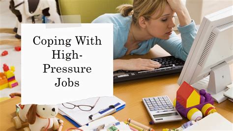 how to manage stress in a high pressure job