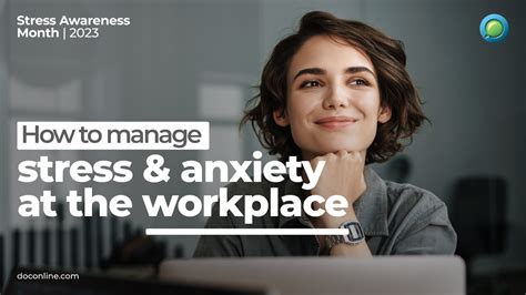 how to manage workplace stress and anxiety