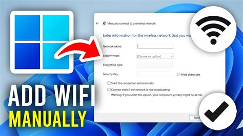 how to manually add wifi network on pc
