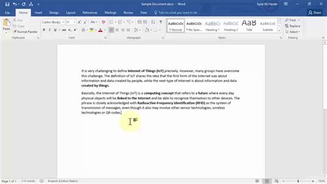 how to mark a document in word