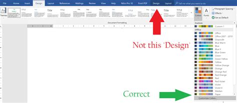 how to match a color in word