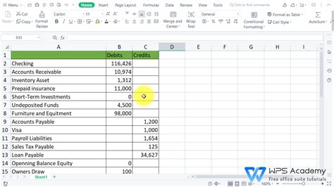 how to match debit and credit amount in excel