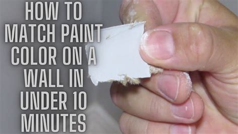 how to match paint on wall