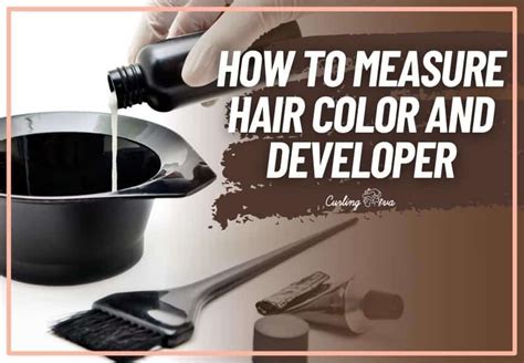 how to measure hair color and developer in a bowl reddit
