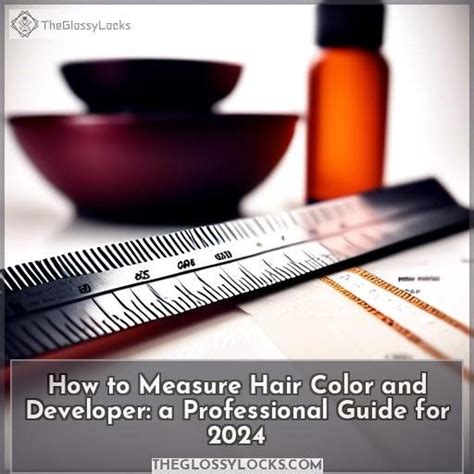 how to measure hair color and developer with a scale