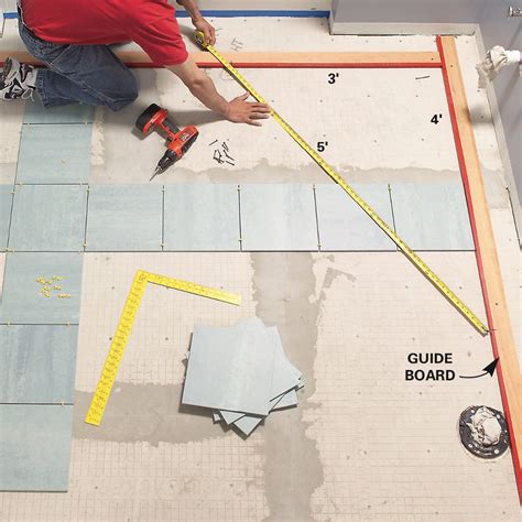 how to measure tiles for bathroom