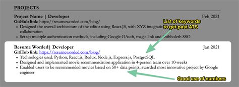 how to mention github in resume
