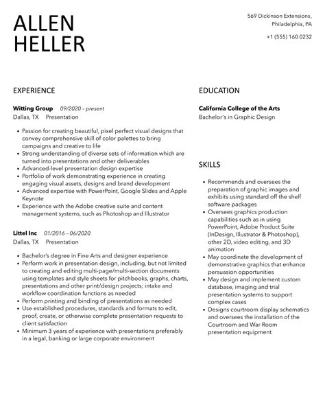 how to mention paper presentation in resume