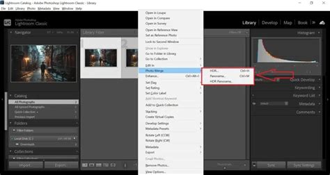 how to merge 3 photos in lightroom