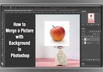 how to merge background in photoshop