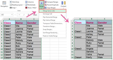 how to merge cells and fill with duplicate values in excel