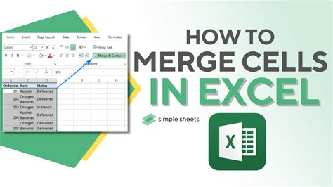 how to merge cells in excel macbook pro
