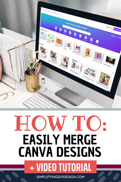 how to merge on canva
