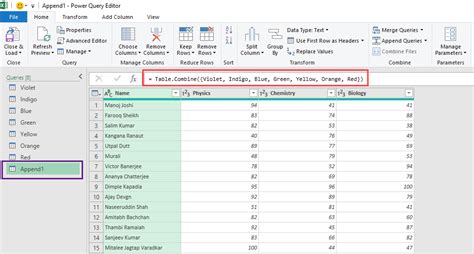 how to merge sheets in excel using power query