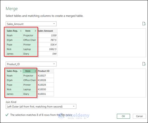 how to merge tables in excel using power query
