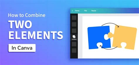 how to merge text and elements in canva