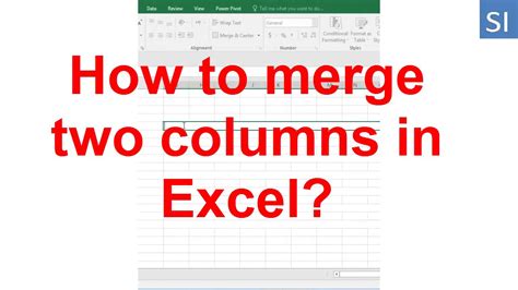 how to merge two columns in excel with -