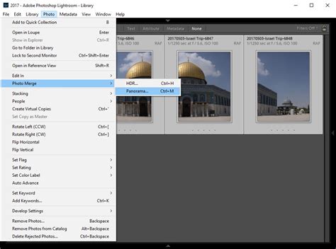 how to merge two photos in lightroom