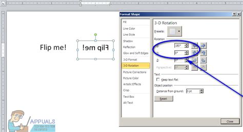how to mirror image text in word
