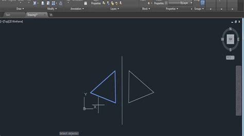 how to mirror in autocad 2d