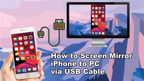 how to mirror iphone screen to pc with cable