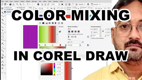 how to mix color in coreldraw