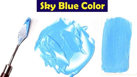 how to mix colors to get sky blue