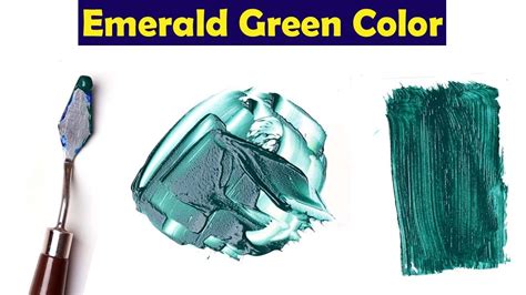how to mix colors to make emerald green