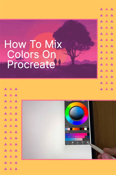 how to mix two colors in procreate