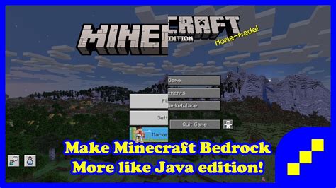 how to mod minecraft java and bedrock edition