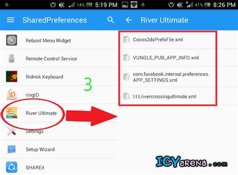 how to modify app data on android
